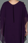 Violett dunkel Abendgarderobe İn Großen Größen Chiffon ABT080