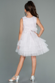 Abendkleid für Kinder Kurz Puder ABK1769