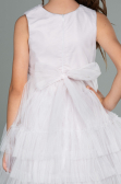 Abendkleid für Kinder Kurz Puder ABK1769