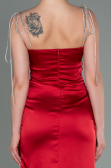 Abschlusskleid Lang Satin Rot ABU3198