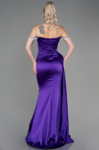 Violette Abendkleid Satin Lang ABU2618