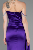 Violette Abendkleid Satin Lang ABU2618