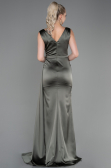 Abendkleid Lang Satin Khaki ABU3235