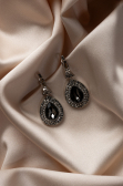 Anthrazit Ohrschmuck UK527