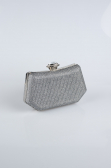 Abendtasche Platin SH812