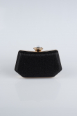 Abendtasche Schwarz-Gold SH812