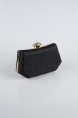 Abendtasche Schwarz-Gold SH812