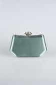 Abendtasche Satin Türkis SH812