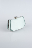Abendtasche Satin Türkis SH812