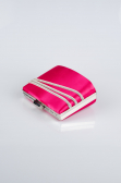 Abendtasche Satin Fuchsie SH822