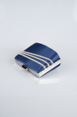 Abendtasche Satin Azurblau SH822