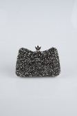 Abendtasche Steinbesetzt Platin SH828