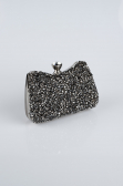 Abendtasche Steinbesetzt Platin SH828