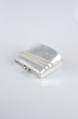 Abendtasche Verputz Silber SH822