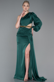 Abschlusskleid Lang Satin Smaragdgrün ABU2625