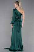 Abschlusskleid Lang Satin Smaragdgrün ABU2625