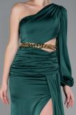 Abschlusskleid Lang Satin Smaragdgrün ABU2625