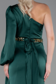 Abschlusskleid Lang Satin Smaragdgrün ABU2625