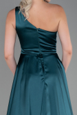 Abendkleid Lang Satin Smaragdgrün ABU2933