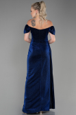 Marineblau Abendkleid Lang ABU2657