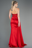 Abendkleid Lang Satin Rot ABU2127