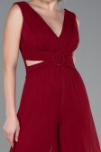Weinrot Partykleid Chiffon ABT075