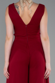 Weinrot Partykleid Chiffon ABT075
