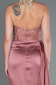 Zwiebelschale Abendkleid Satin Lang ABU2127