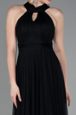 Abschlusskleid Lang Schwarz ABU3252