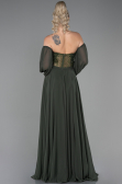 Abendkleid Lang Chiffon Khaki ABU3265