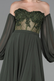 Abendkleid Lang Chiffon Khaki ABU3265