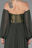 Abendkleid Lang Chiffon Khaki ABU3265