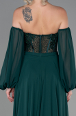 Abendkleid Lang Chiffon Smaragdgrün ABU3265