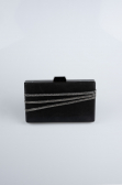 Schwarz Abendtasche Verputz SH819