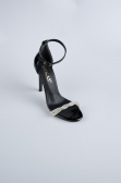 Party-Schuhe Lackleder Schwarz ABR1400