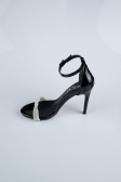 Party-Schuhe Lackleder Schwarz ABR1400