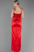 Abendkleid Lang Satin Rot ABU3312