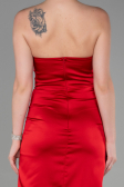 Partykleid Midi Satin Rot ABK1845
