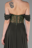 Abendkleid Lang Chiffon Khaki ABU3310