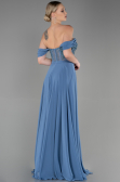 Abendkleid Lang Chiffon Indigo ABU3310