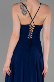 Marineblau Abendkleid Lang ABU1305