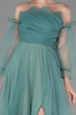 Minzgrün Abendkleid Lang ABU2076
