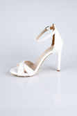 Party-Schuhe Leder Weiß ABD1952
