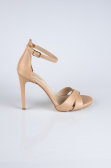 Party-Schuhe Leder Nude ABD1952