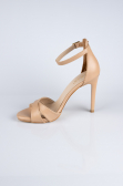 Party-Schuhe Leder Nude ABD1952