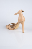 Party-Schuhe Leder Nude ABD1952