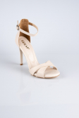 Party-Schuhe Leder Hautfarben ABD1952