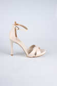 Party-Schuhe Leder Hautfarben ABD1952