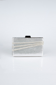 Silber Abendtasche Verputz SH819