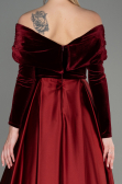 Abendkleid Lang Weinrot ABU2083